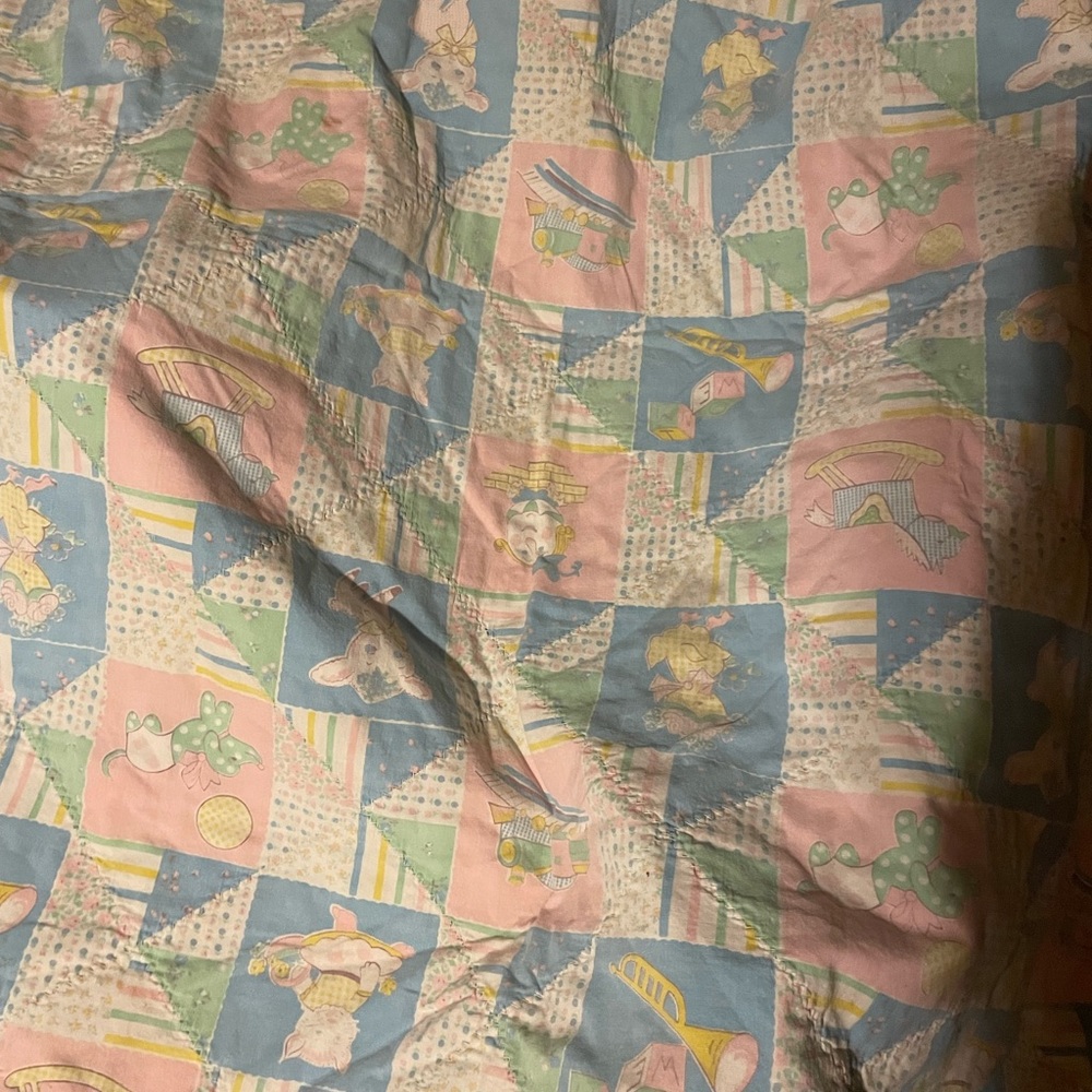 Vintage 1960 baby blanket